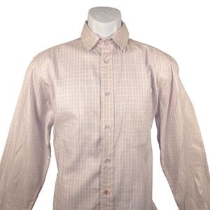 Wear Cisco M/L Mens Shirt Plaid Long‎ Sleeve Wrap Casual Dress Shirt